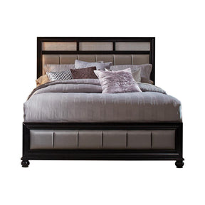 Barzini California King Upholstered Bed Black and Grey - Bed - Half Price Furniture