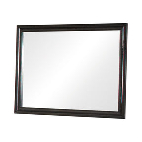 Barzini Rectangular Dresser Mirror Black Half Price Furniture