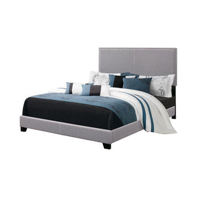 Boyd Full Upholstered Bed with Nailhead Trim Grey - Bed - Half Price Furniture
