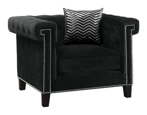 Reventlow Tufted Chair Black Reventlow Tufted Chair Black Half Price Furniture