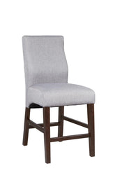 Mulberry Upholstered Counter Height Stools Grey and Cappuccino (Set of 2) - Barstool - Half Price Furniture