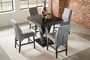 Mulberry Upholstered Counter Height Stools Grey and Cappuccino (Set of 2) - Barstool - Half Price Furniture