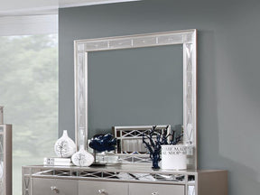 Leighton Beveled Dresser Mirror Metallic Mercury Half Price Furniture