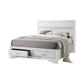 Miranda Queen 2-drawer Storage Bed White - Bed - Half Price Furniture
