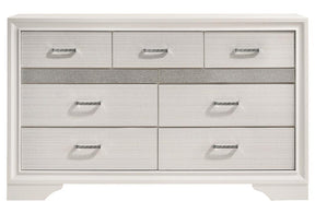 Miranda 7-drawer Dresser White and Rhinestone - Dresser - Half Price Furniture
