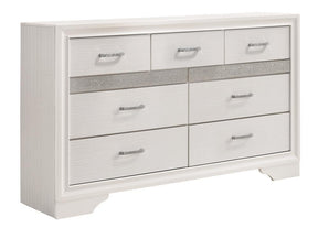Miranda 7-drawer Dresser White and Rhinestone - Dresser - Half Price Furniture