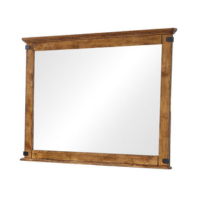 Brenner Rectangular Dresser Mirror Rustic Honey Brenner Rectangular Dresser Mirror Rustic Honey Half Price Furniture