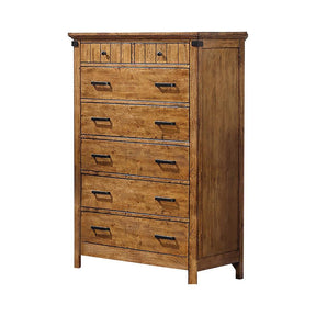 Brenner 7-drawer Chest Rustic Honey - Chest - Half Price Furniture