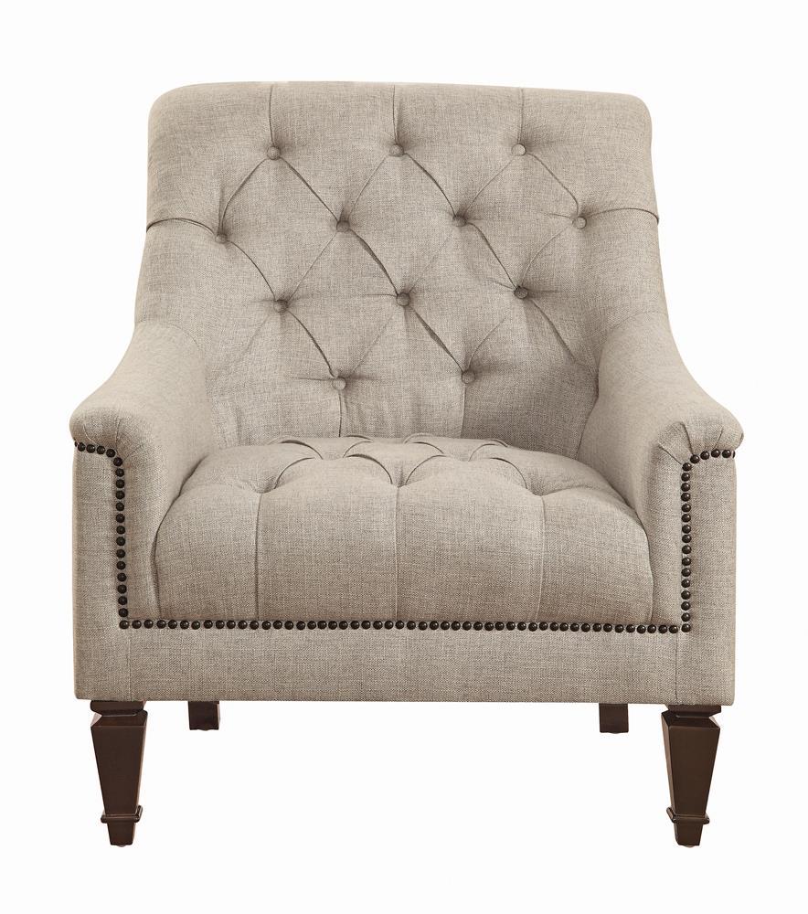 Avonlea Sloped Arm Upholstered Chair Grey  Half Price Furniture
