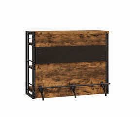 Renaldi Bar Unit with Stemware Rack Antique Nutmeg - Bar - Half Price Furniture