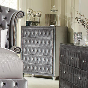 Deanna 5-drawer Rectangular Chest Grey - Chest - Half Price Furniture