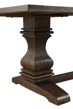 Parkins Double Pedestals Dining Table Rustic Espresso - Dining Table - Half Price Furniture