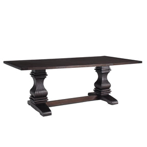 Parkins Double Pedestals Dining Table Rustic Espresso - Dining Table - Half Price Furniture