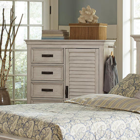 Franco 5-drawer Chest Antique White - Chest - Half Price Furniture