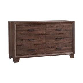 Brandon 6-drawer Dresser Medium Warm Brown - Dresser - Half Price Furniture