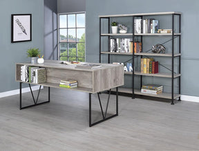 Analiese 4-shelf Open Bookcase Grey Driftwood - Half Price Furniture