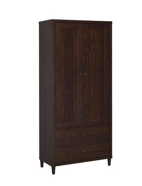 Wadeline 2-door Tall Accent Cabinet Rustic Tobacco  Half Price Furniture