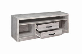 Burke 2-drawer TV Console Grey Driftwood - TV Stand - Half Price Furniture