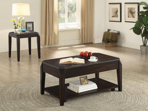 Baylor Square End Table Walnut - End Table - Half Price Furniture