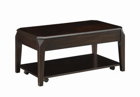 Baylor Lift Top Coffee Table with Hidden Storage Walnut - Coffee Table - Half Price Furniture