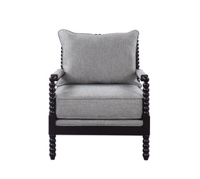 Blanchett Cushion Back Accent Chair Grey and Black - Half Price Furniture