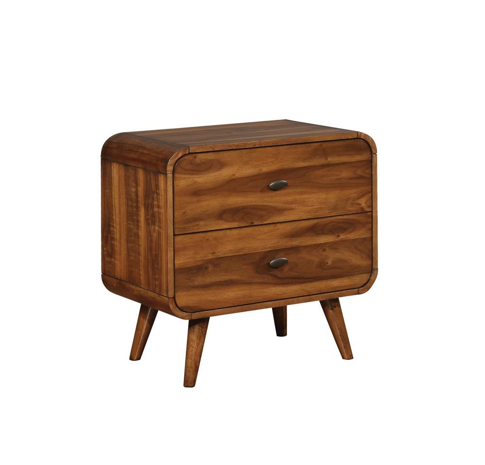 Robyn 2-drawer Nightstand Dark Walnut - Half Price Furniture