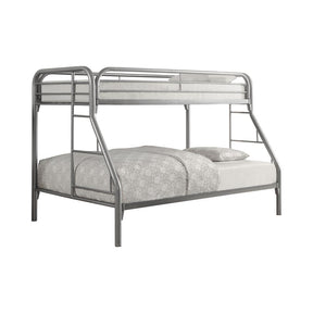 Morgan Twin Over Full Bunk Bed Silver - Bunk Bed - Half Price Furniture