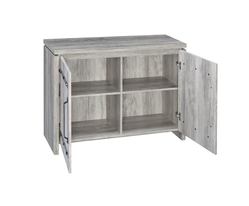Enoch 2-door Accent Cabinet Grey Driftwood - Half Price Furniture