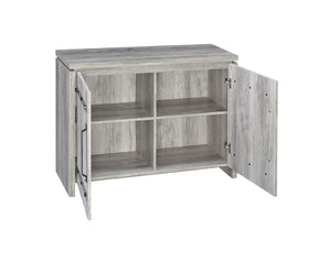 Enoch 2-door Accent Cabinet Grey Driftwood - Accent Cabinet - Half Price Furniture