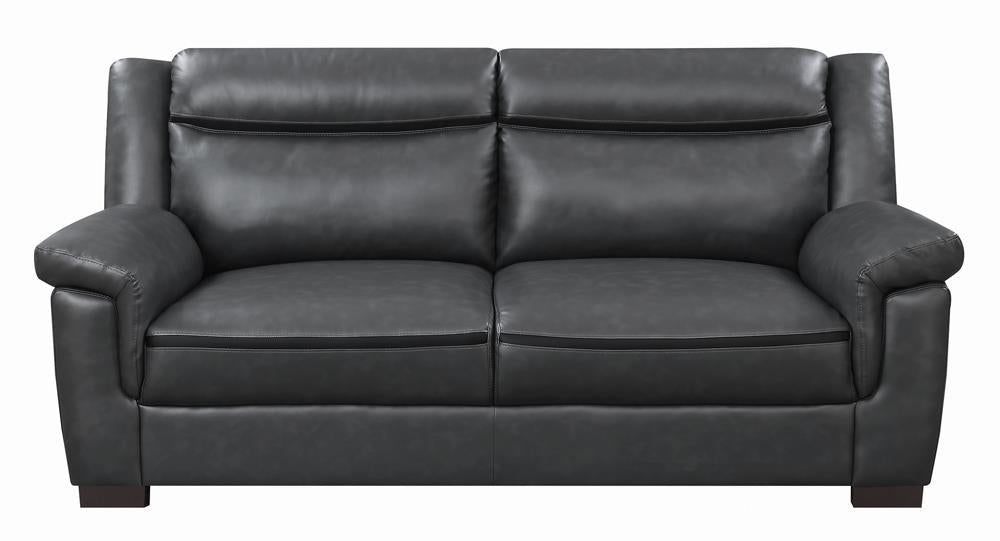 Arabella Pillow Top Upholstered Sofa Grey - Half Price Furniture