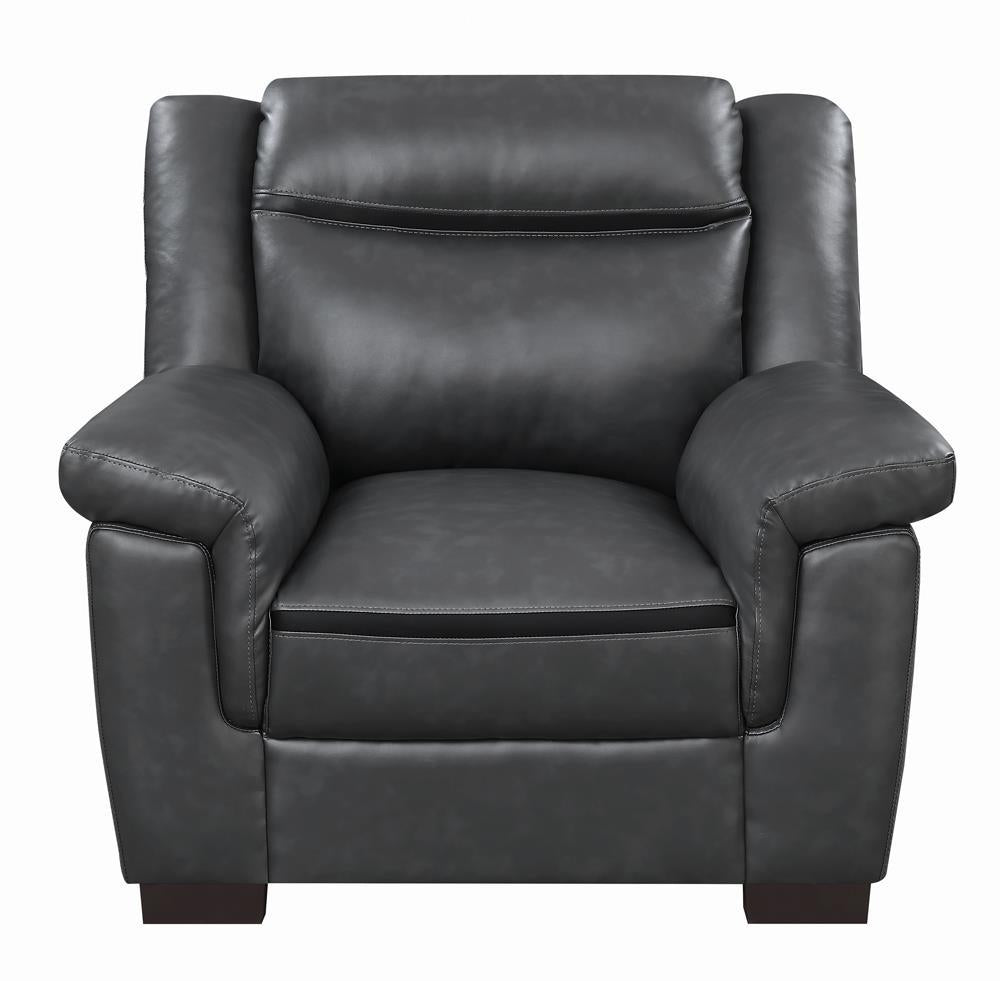 Arabella Pillow Top Upholstered Chair Grey Arabella Pillow Top Upholstered Chair Grey Half Price Furniture