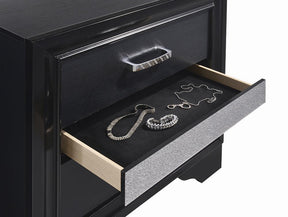 Miranda 2-drawer Nightstand Tray Black Miranda 2-drawer Nightstand Tray Black Half Price Furniture