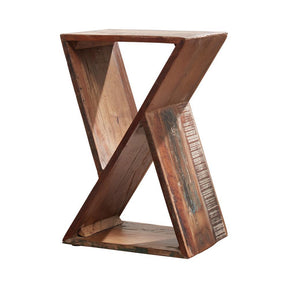 Lily Geometric Accent Table Natural Half Price Furniture