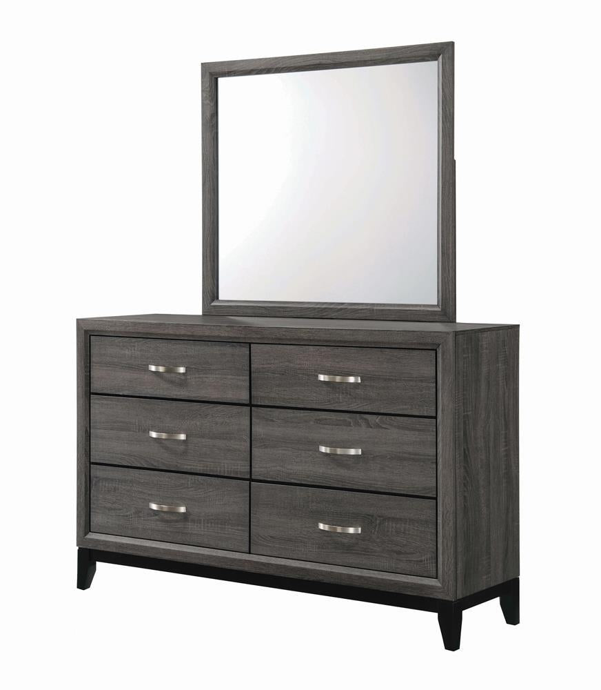 Watson Dresser Mirror Grey Oak - Half Price Furniture
