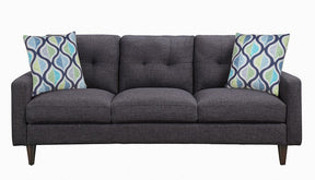 Watsonville Tufted Back Sofa Grey Watsonville Tufted Back Sofa Grey Half Price Furniture