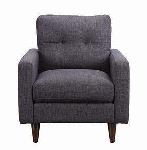 Watsonville Tufted Back Chair Grey - Chair - Half Price Furniture