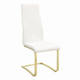 Montclair Side Chairs White and Rustic Brass (Set of 4) - Dining Chair - Half Price Furniture