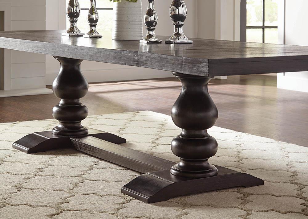 Phelps Rectangular Dining Table Antique Noir - Half Price Furniture