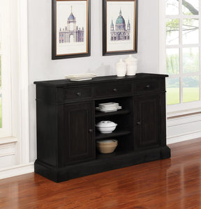 Phelps 2-door Rectangular Server Antique Noir  Half Price Furniture