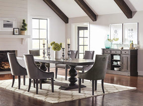 Phelps 2-door Rectangular Server Antique Noir Half Price Furniture