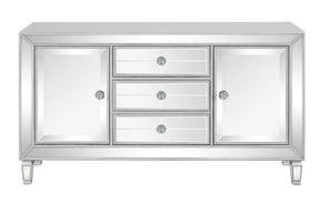 Leticia 3-drawer Accent Cabinet Silver - Accent Cabinet - Half Price Furniture