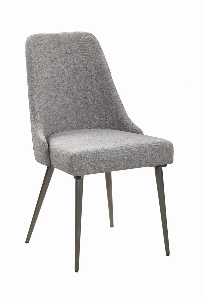 Alan Upholstered Dining Chairs Grey (Set of 2) Alan Upholstered Dining Chairs Grey (Set of 2) Half Price Furniture