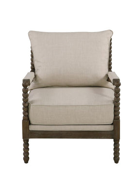 Blanchett Cushion Back Accent Chair Beige and Natural - Accent Chair - Half Price Furniture