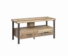 Ruston 48" 2-drawer TV Console Weathered Pine  Half Price Furniture