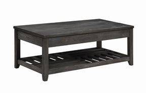 Cliffview Lift Top Coffee Table with Storage Cavities Grey - Coffee Table - Half Price Furniture