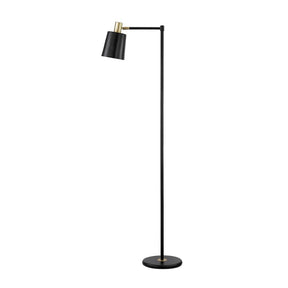 Rhapsody 1-light Floor Lamp with Horn Shade Black - Lamp - Half Price Furniture