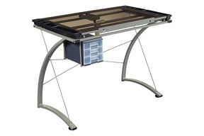 Melo 3-Drawer Drafting Desk Champagne - Desk - Half Price Furniture