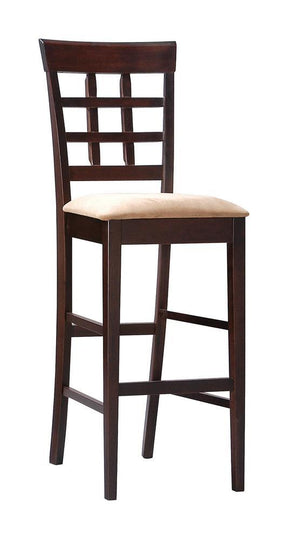 Gabriel Upholstered Counter Height Stools Cappuccino and Beige (Set of 2) - Barstool - Half Price Furniture