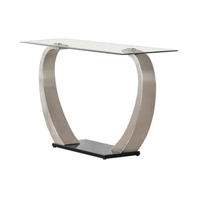 Pruitt Rectangular Sofa Table Satin - Sofa Table - Half Price Furniture