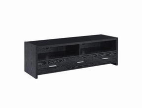 Alton 62" 3-drawer TV Console Black Oak - TV Stand - Half Price Furniture